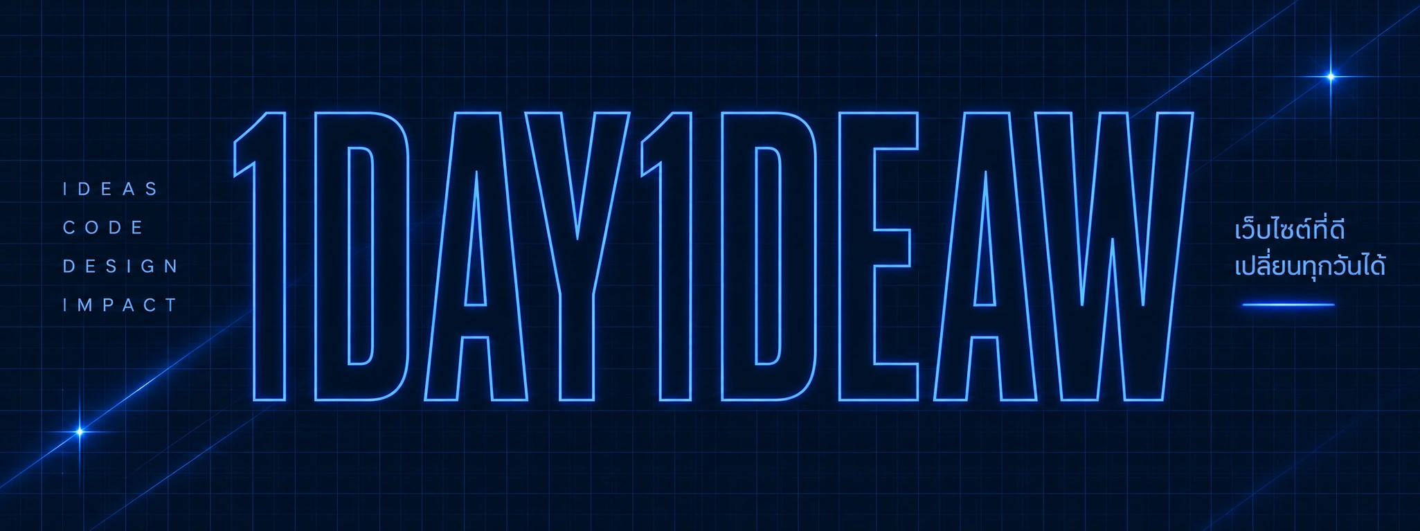 1DAY1DEAW — Ideas Code Design Impact เว็บไซต์ที่ดี เปลี่ยนทุกวันได้