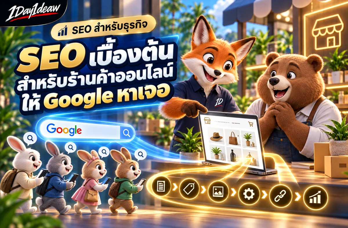 SEO เบื้องต้นสำหรับร้านค้าออนไลน์ ให้ Google หาเจอ
