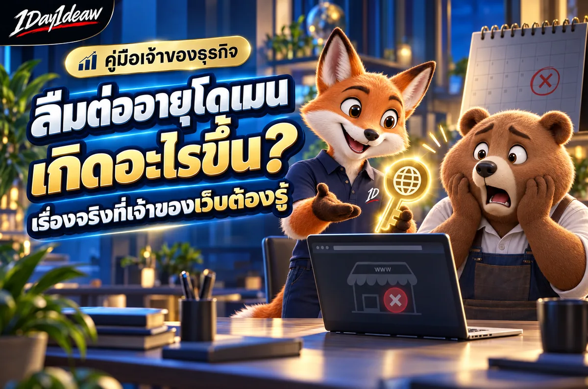 ลืมต่ออายุโดเมนเกิดอะไรขึ้น? เรื่องจริงที่เจ้าของเว็บต้องรู้