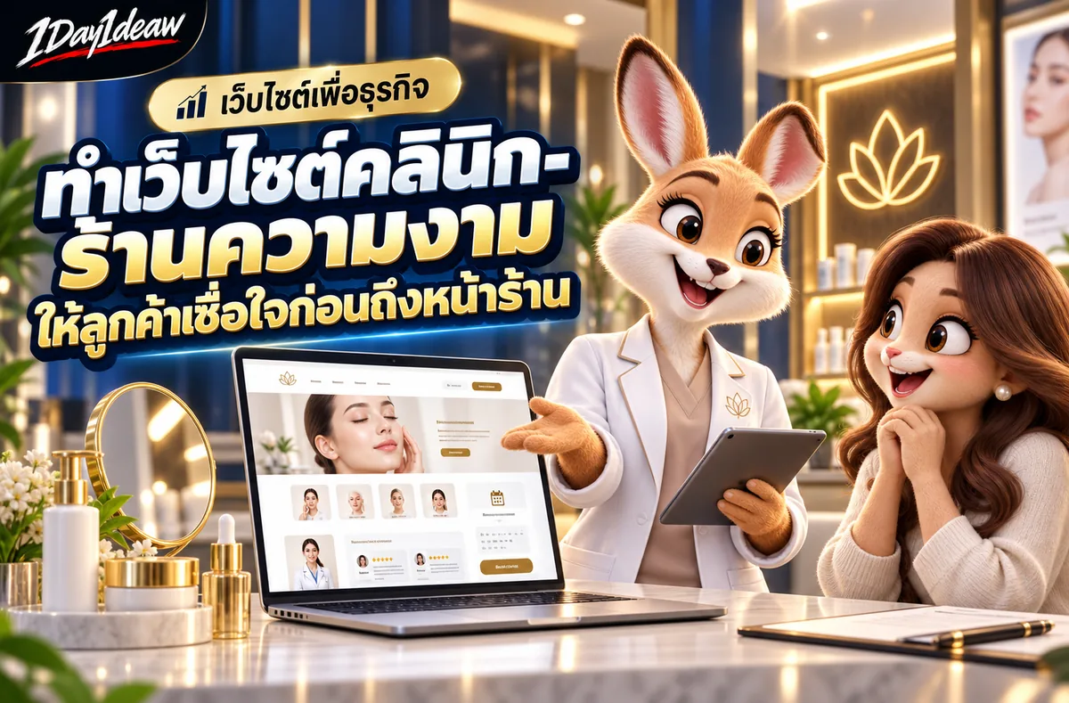 ทำเว็บไซต์คลินิก-ร้านความงาม ให้ลูกค้าเชื่อใจก่อนถึงหน้าร้าน