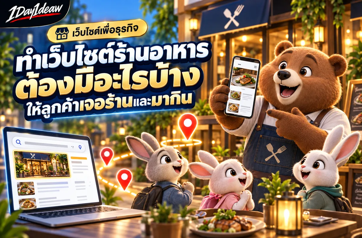 ทำเว็บไซต์ร้านอาหาร ต้องมีอะไรบ้างให้ลูกค้าเจอร้านและมากิน