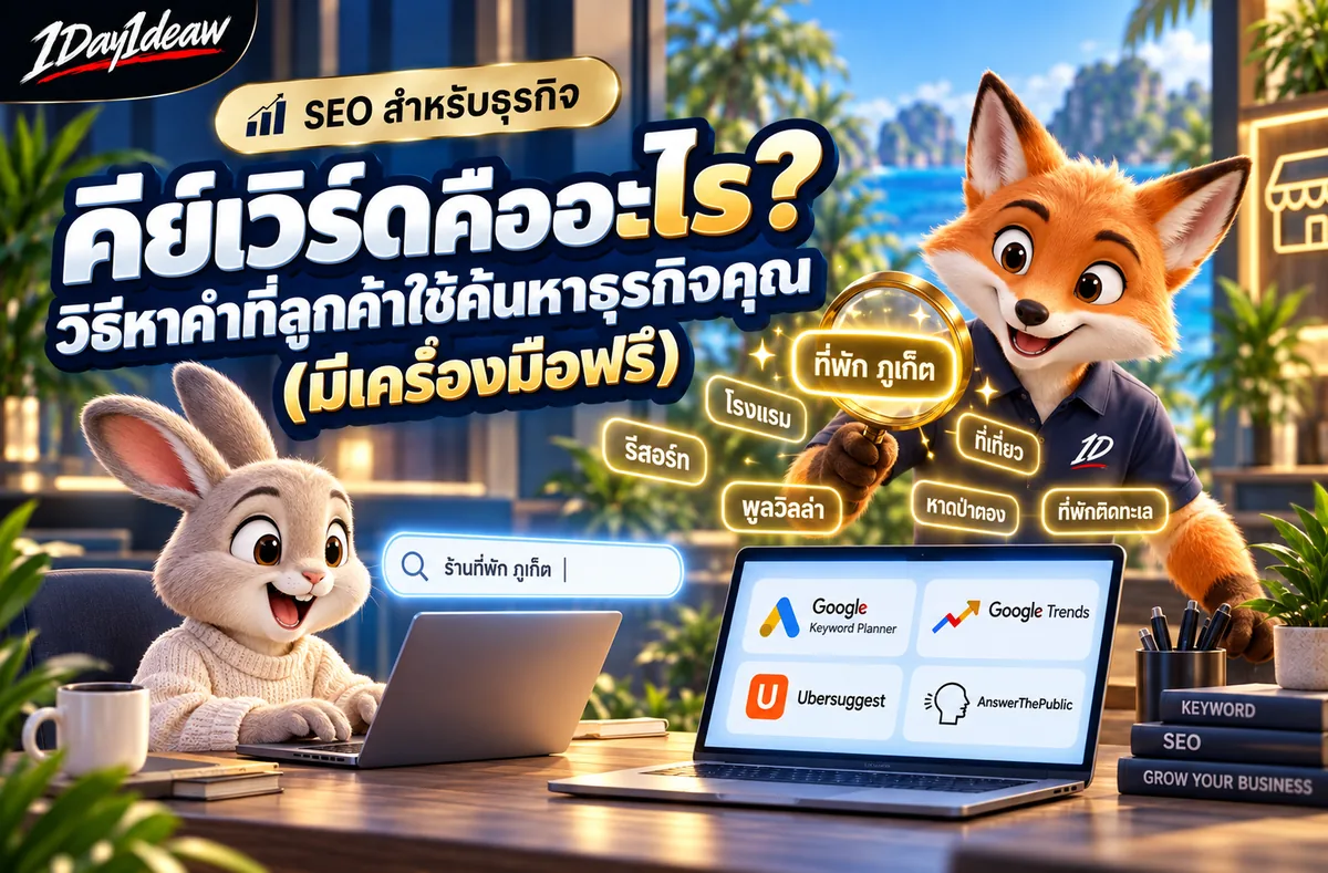 คีย์เวิร์ดคืออะไร? วิธีหาคำที่ลูกค้าใช้ค้นหาธุรกิจคุณ (มีเครื่องมือฟรี)