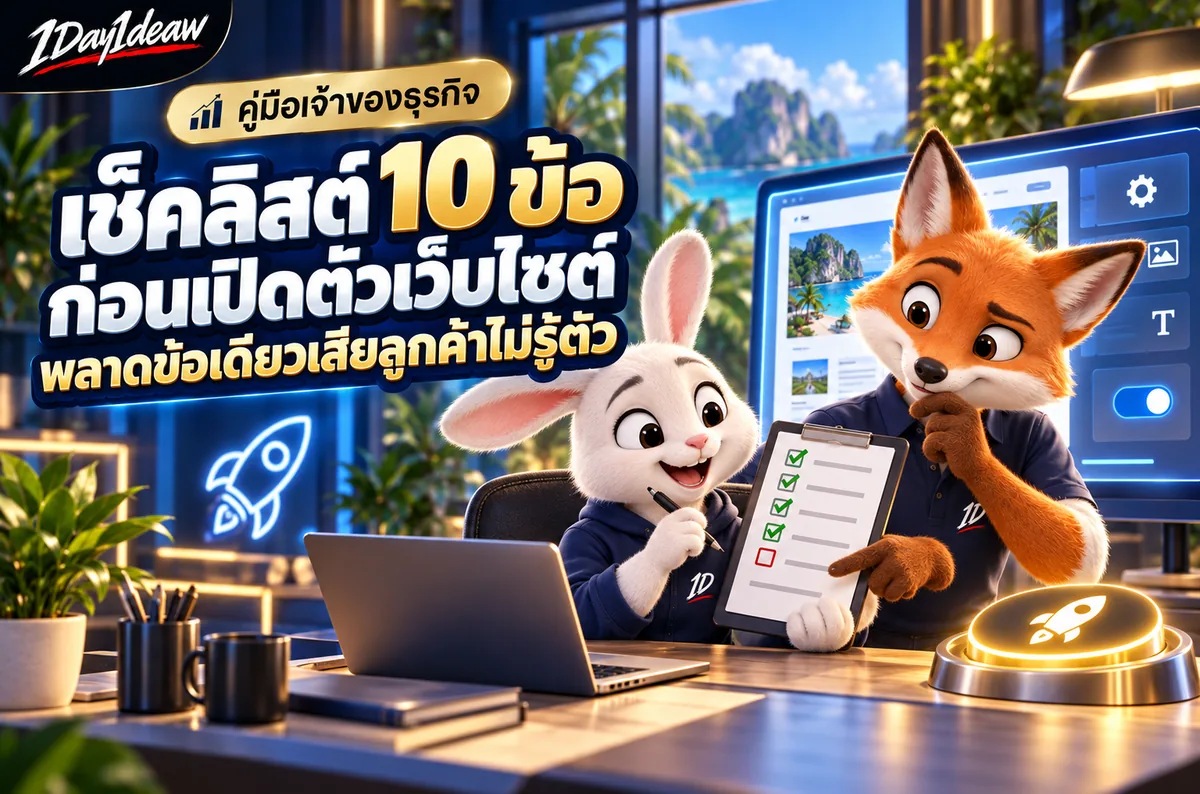 เช็คลิสต์ 10 ข้อก่อนเปิดตัวเว็บไซต์ พลาดข้อเดียวเสียลูกค้าไม่รู้ตัว
