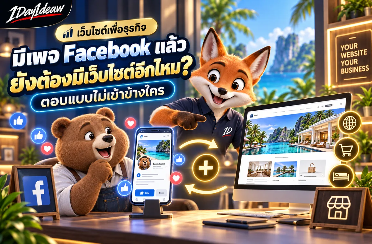มีเพจ Facebook แล้ว ยังต้องมีเว็บไซต์อีกไหม? ตอบแบบไม่เข้าข้างใคร