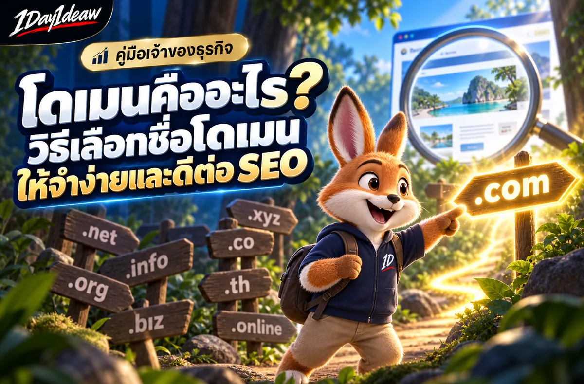 โดเมนคืออะไร? วิธีเลือกชื่อโดเมนให้จำง่ายและดีต่อ SEO
